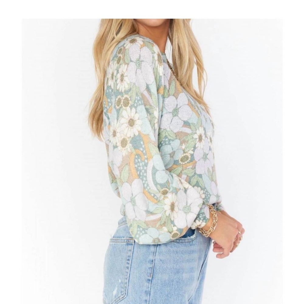 SHOW ME YOUR MUMU vienna sweater in primrose knit Small - Picture 2 of 6